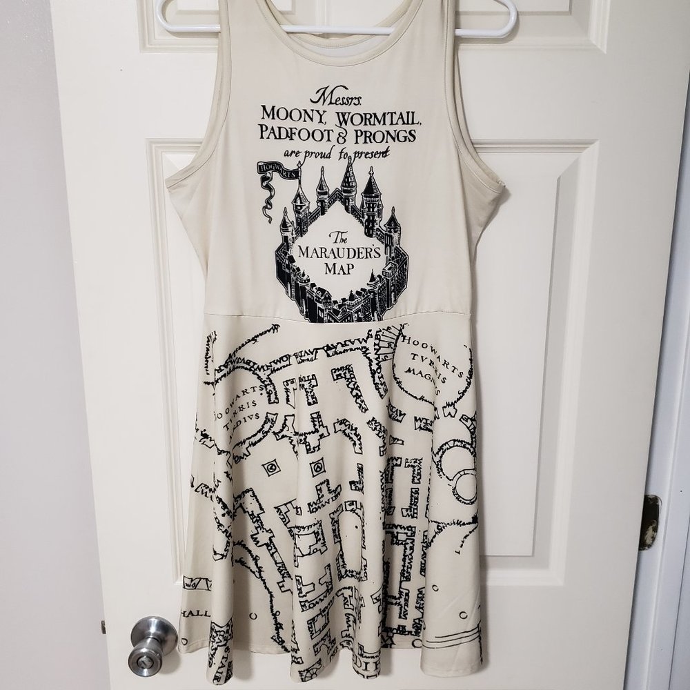 Harry Potter Marauder's Map Skater Dress